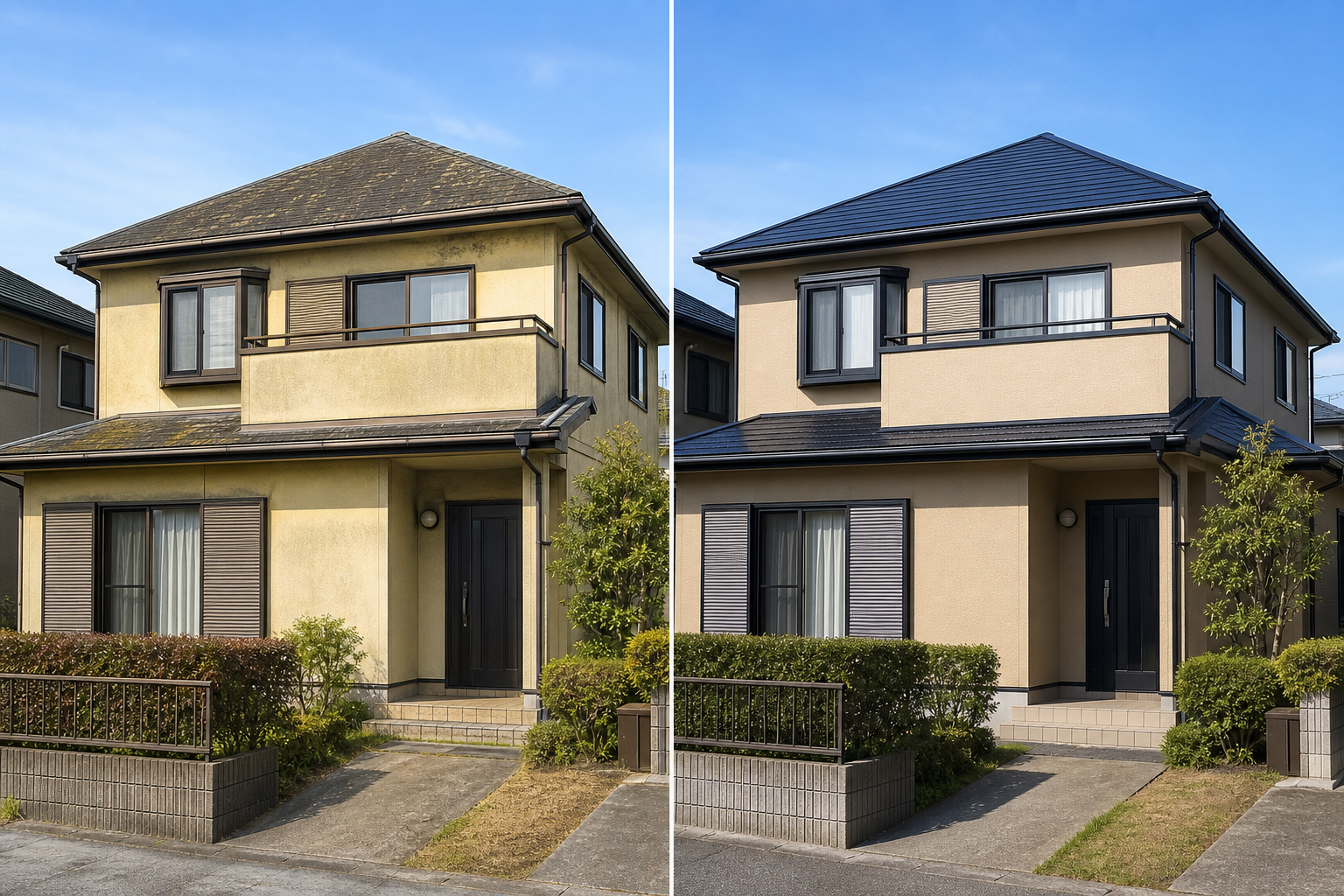 外壁＋屋根 Before/After